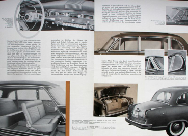 Borgward Hansa 2400 Pullmann Modelprogram 1958 Carbrochure (10040)